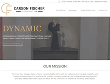 Tablet Screenshot of carsonfischer.com